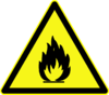 DIN 4844-2 Warnung vor feuergefaehrlichen Stoffen D-W001.svg